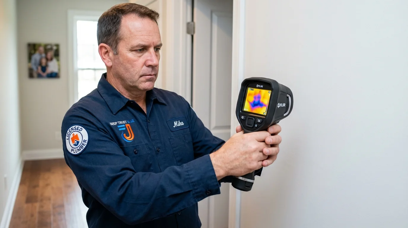 Thermal imaging leak detection by Johns Plumbing LLC in Fraser
